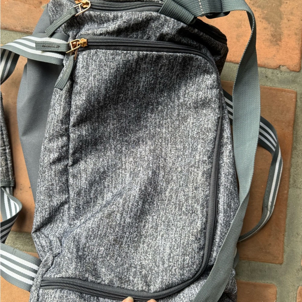 Adidas Two-Tone Gray Duffel Bag - Picture 6 of 7